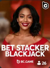 Bet Stacker Blackjack portada de juego BC Game Venezuela