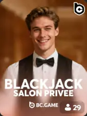Blackjack Salon Privee portada de juego BC Game Venezuela