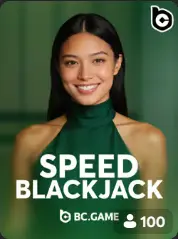 Speed Blackjack portada de juego BC Game Venezuela