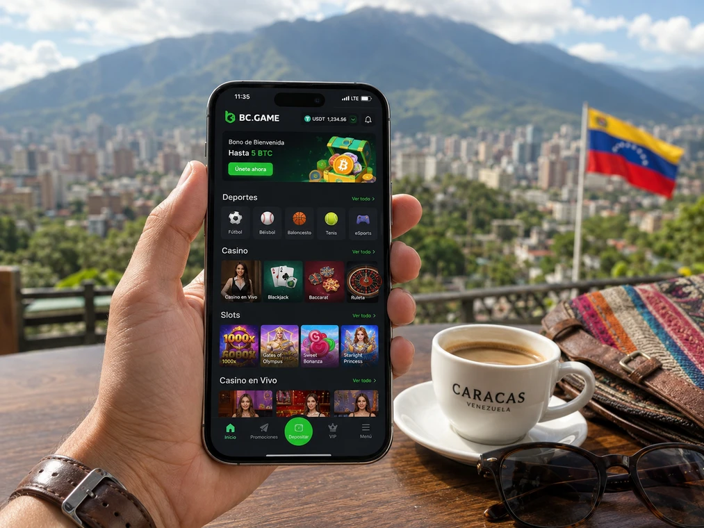 Acceso móvil BC Game Venezuela para casino, Wallet y sportsbook