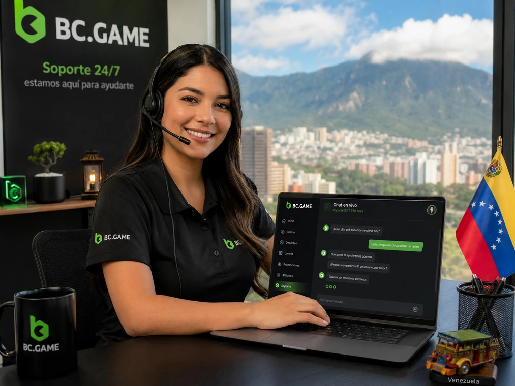 Soporte BC Game Venezuela para cuenta, casino y transacciones