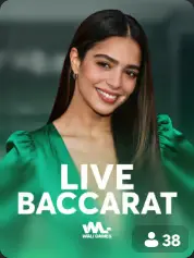 Live Baccarat portada de juego BC Game Venezuela
