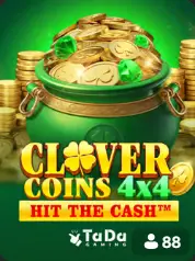 Clover Coins 4x4 Hit The Cash portada de juego BC Game Venezuela